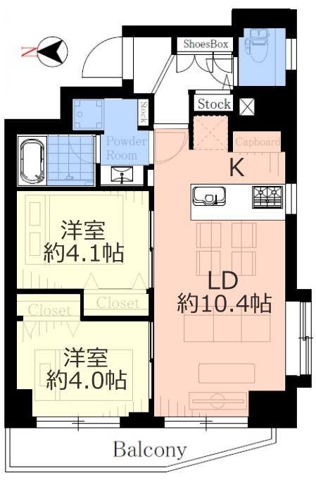 ライオンズマンション大山第6　7階　間取図